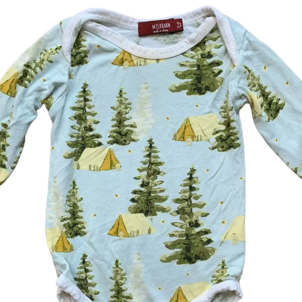 MilkBarn Happy Camper Bamboo Bodysuit